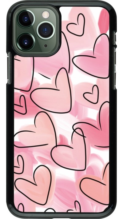 Coque iPhone 11 Pro - Easter 2023 pink hearts