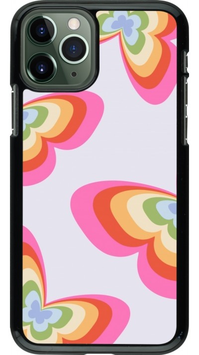 iPhone 11 Pro Case Hülle - Easter 2024 rainbow butterflies