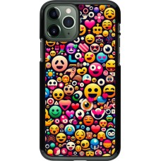 iPhone 11 Pro Case Hülle - Emoji Mix Farbe