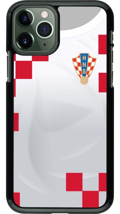 Coque iPhone 11 Pro - Maillot de football Croatie 2022 personnalisable