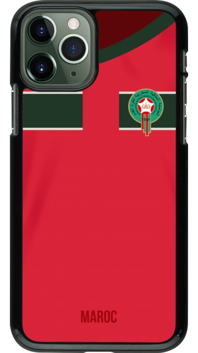 Coque iPhone 11 Pro - Maillot de football Maroc 2022 personnalisable