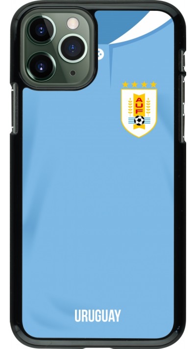 Coque iPhone 11 Pro - Maillot de football Uruguay 2022 personnalisable