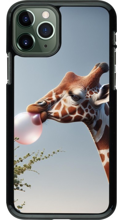 iPhone 11 Pro Case Hülle - Giraffe mit Blase