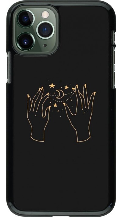 Hülle iPhone 11 Pro - Grey magic hands