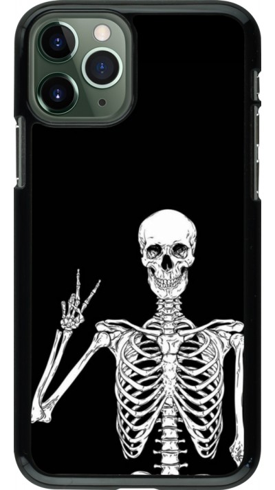 iPhone 11 Pro Case Hülle - Halloween 2023 peace skeleton