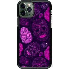 iPhone 11 Pro Case Hülle - Halloween 2023 pink skulls