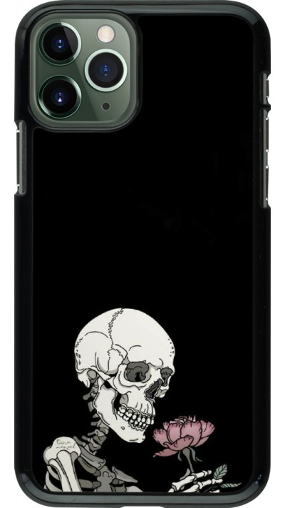 Coque iPhone 11 Pro - Halloween 2023 rose and skeleton