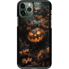 iPhone 11 Pro Case Hülle - Halloween 2025 Pumpkin with flowers
