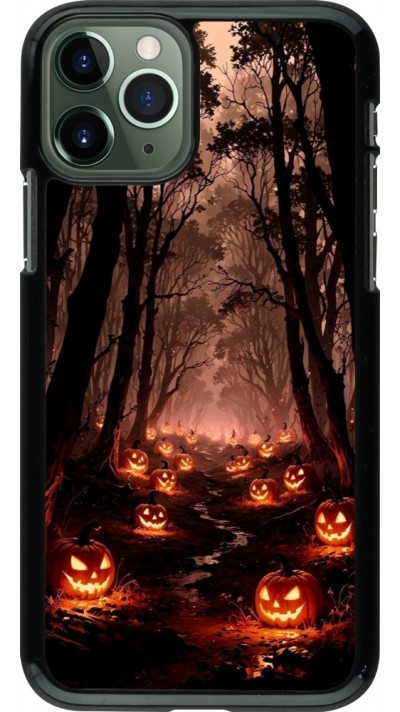 iPhone 11 Pro Case Hülle - Halloween 2025 Road of Terrifying Pumpkins