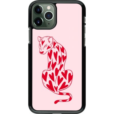 iPhone 11 Pro Case Hülle - Leopard with hearts 2026