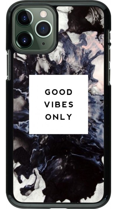 Hülle iPhone 11 Pro - Marble Good Vibes Only