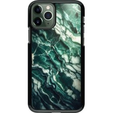 Coque iPhone 11 Pro - Marbre vert majestueux