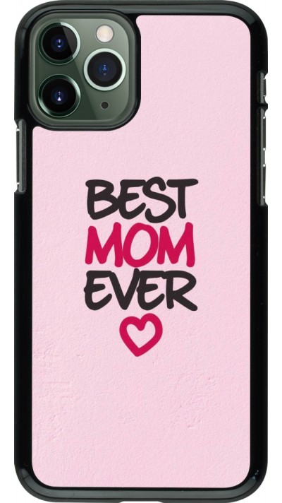 Coque iPhone 11 Pro - Mom 2023 best Mom ever pink