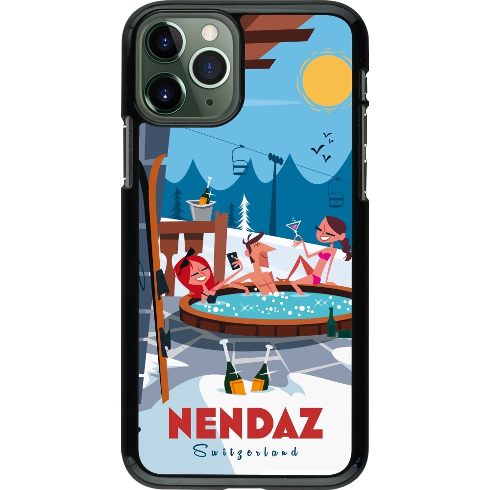 iPhone 11 Pro Case Hülle - Nendaz Mountain Jacuzzi