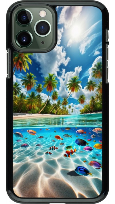 Coque iPhone 11 Pro - Plage Paradis