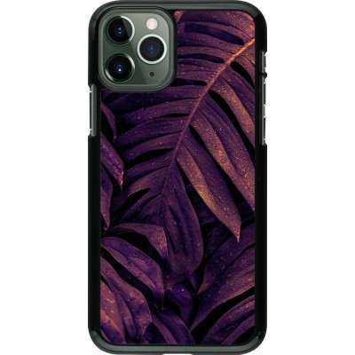 Coque iPhone 11 Pro - Purple Light Leaves