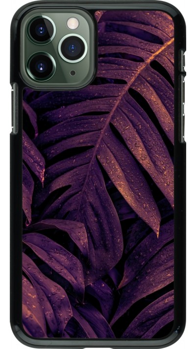 Coque iPhone 11 Pro - Purple Light Leaves