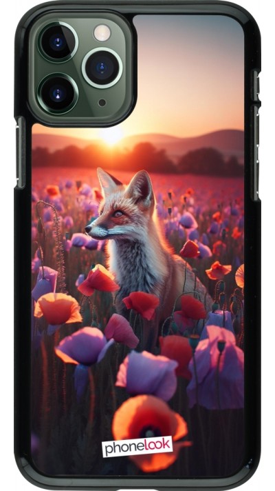 Coque iPhone 11 Pro - Renard pourpre au crépuscule