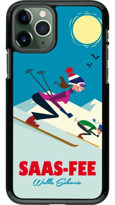 Coque iPhone 11 Pro - Saas-Fee Ski Downhill