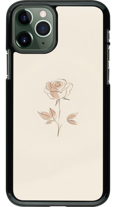 iPhone 11 Pro Case Hülle - Rosa Sand Minimalistisch