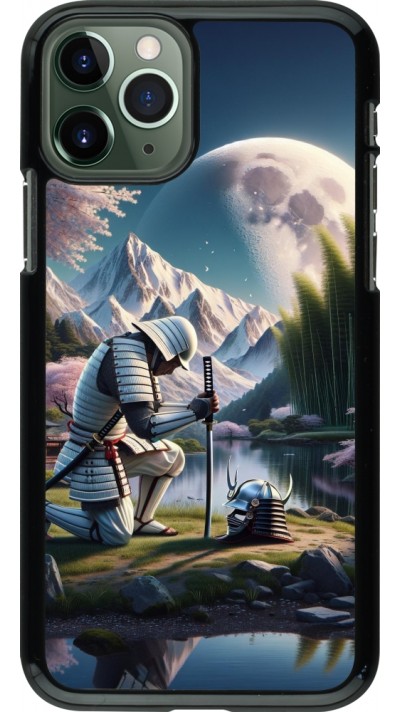 Coque iPhone 11 Pro - Samurai Katana Lune