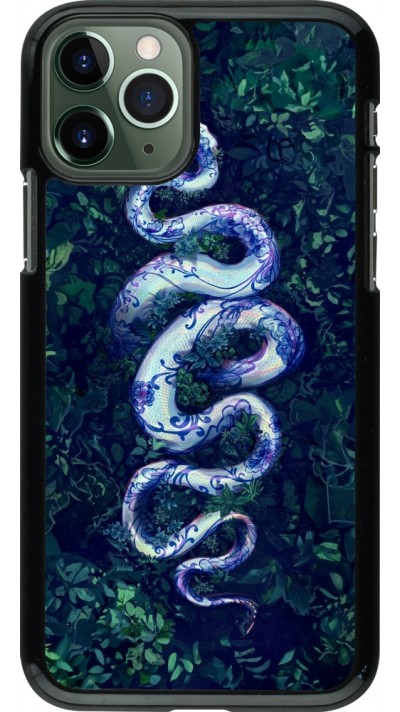 iPhone 11 Pro Case Hülle - Snake Blue Anaconda