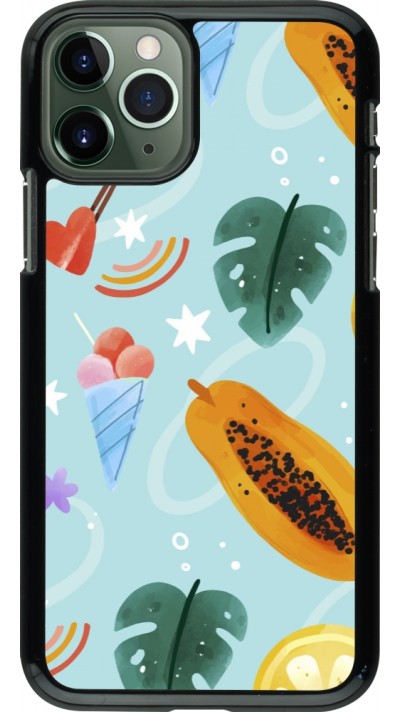 Coque iPhone 11 Pro - Summer 2025 Pattern papaya