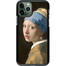 Coque iPhone 11 Pro - Tableau art - La Jeune fille à la perle - Johannes Vermeer