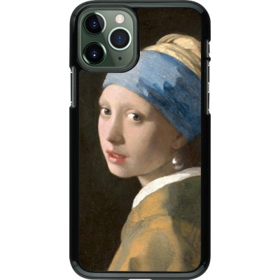 Coque iPhone 11 Pro - Tableau art - La Jeune fille à la perle - Johannes Vermeer