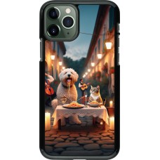 Coque iPhone 11 Pro - Valentine 2024 Dog & Cat Candlelight