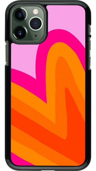 Coque iPhone 11 Pro - Valentine 2024 heart gradient