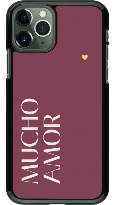 Coque iPhone 11 Pro - Valentine 2024 mucho amor rosado