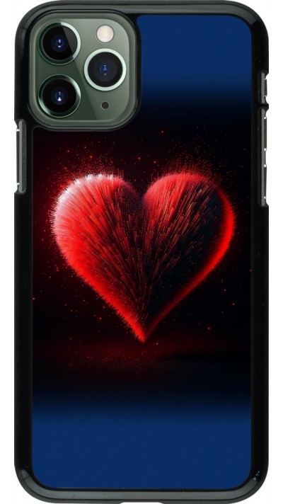 iPhone 11 Pro Case Hülle - Valentin 2025 rotes Herz