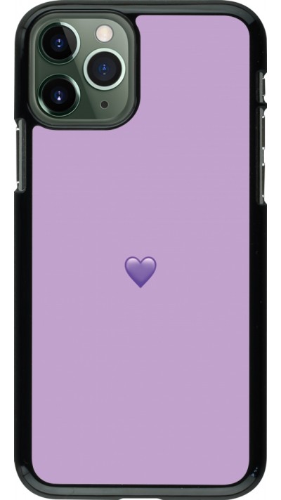 Coque iPhone 11 Pro - Valentine 2023 purpule single heart