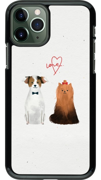 Coque iPhone 11 Pro - Valentine 2023 love dogs