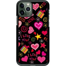 iPhone 11 Pro Case Hülle - Valentine 2023 love symbols