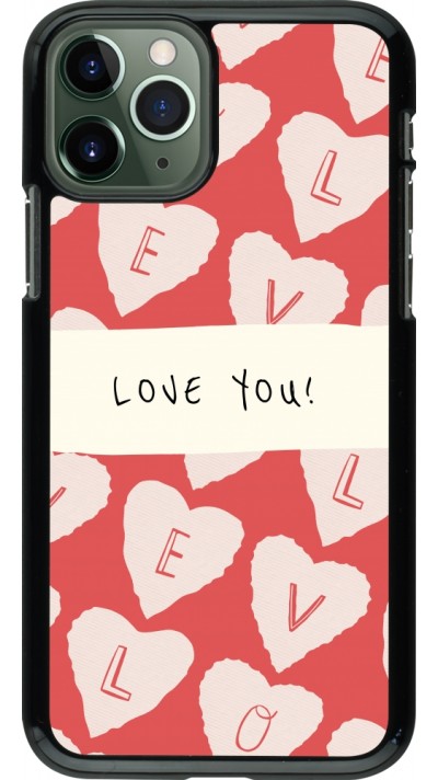 Coque iPhone 11 Pro - Valentine 2023 love you note