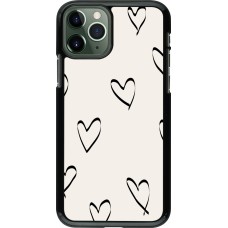 iPhone 11 Pro Case Hülle - Valentine 2023 minimalist hearts