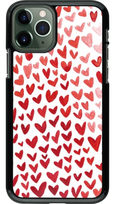 Coque iPhone 11 Pro - Valentine 2023 multiple red hearts