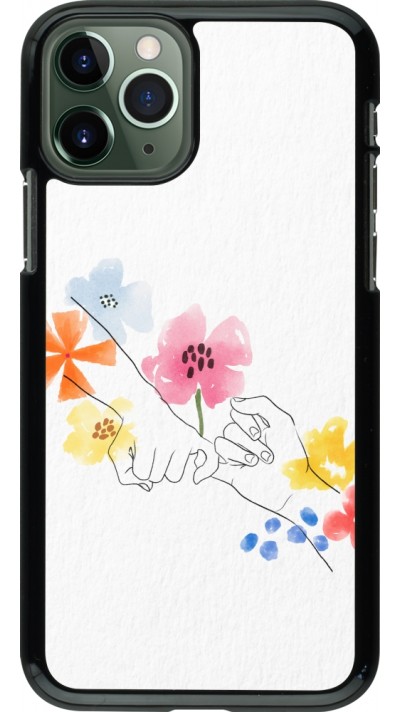 Coque iPhone 11 Pro - Valentine 2023 pinky promess flowers