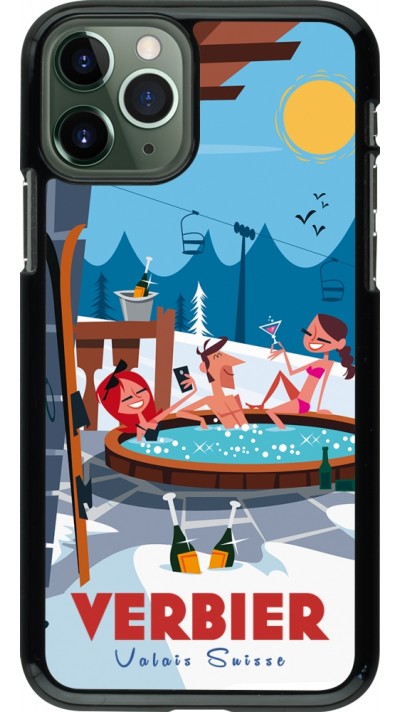 iPhone 11 Pro Case Hülle - Verbier Mountain Jacuzzi