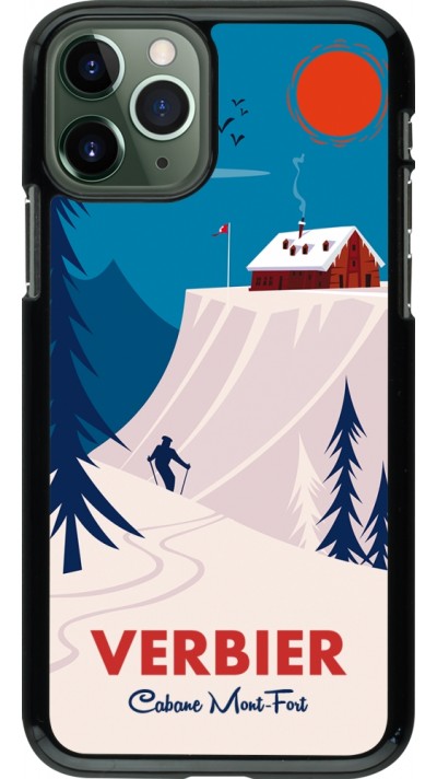 Coque iPhone 11 Pro - Verbier Cabane Mont-Fort
