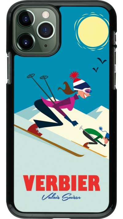 Coque iPhone 11 Pro - Verbier Ski Downhill