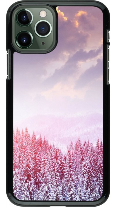 Coque iPhone 11 Pro - Winter 22 Pink Forest