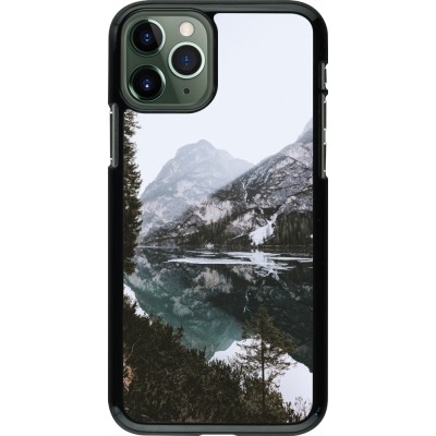 Coque iPhone 11 Pro - Winter 22 snowy mountain and lake