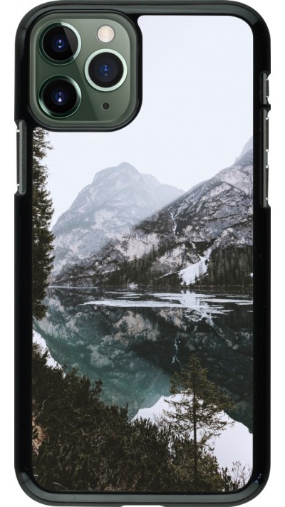 Coque iPhone 11 Pro - Winter 22 snowy mountain and lake