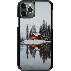 iPhone 11 Pro Case Hülle - Winter 25 Winter house forest afternoon