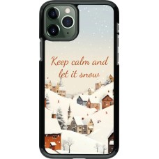 iPhone 11 Pro Case Hülle - Winter 25 Winter Keep calm and let it snow