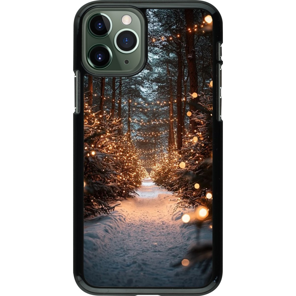 iPhone 11 Pro Case Hülle - Winter 25 Winter snowy road