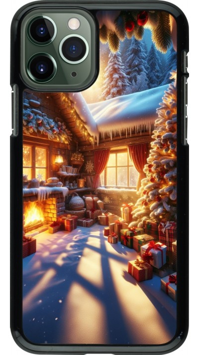 Coque iPhone 11 Pro - Noël Chalet Féerie